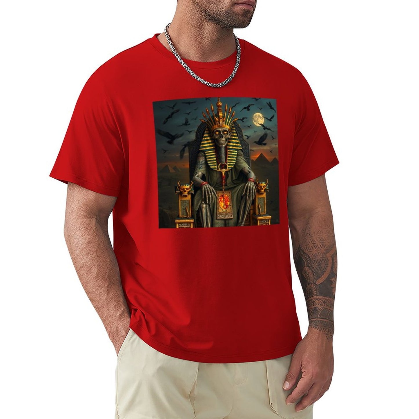 Munsieur Pharaoh's Reign Collection Men's Tee III (High Definition & Front Printing)