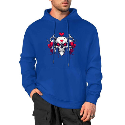 Munsieur Bleeding Royalty: Skull Hoodie for Men - Munsieur