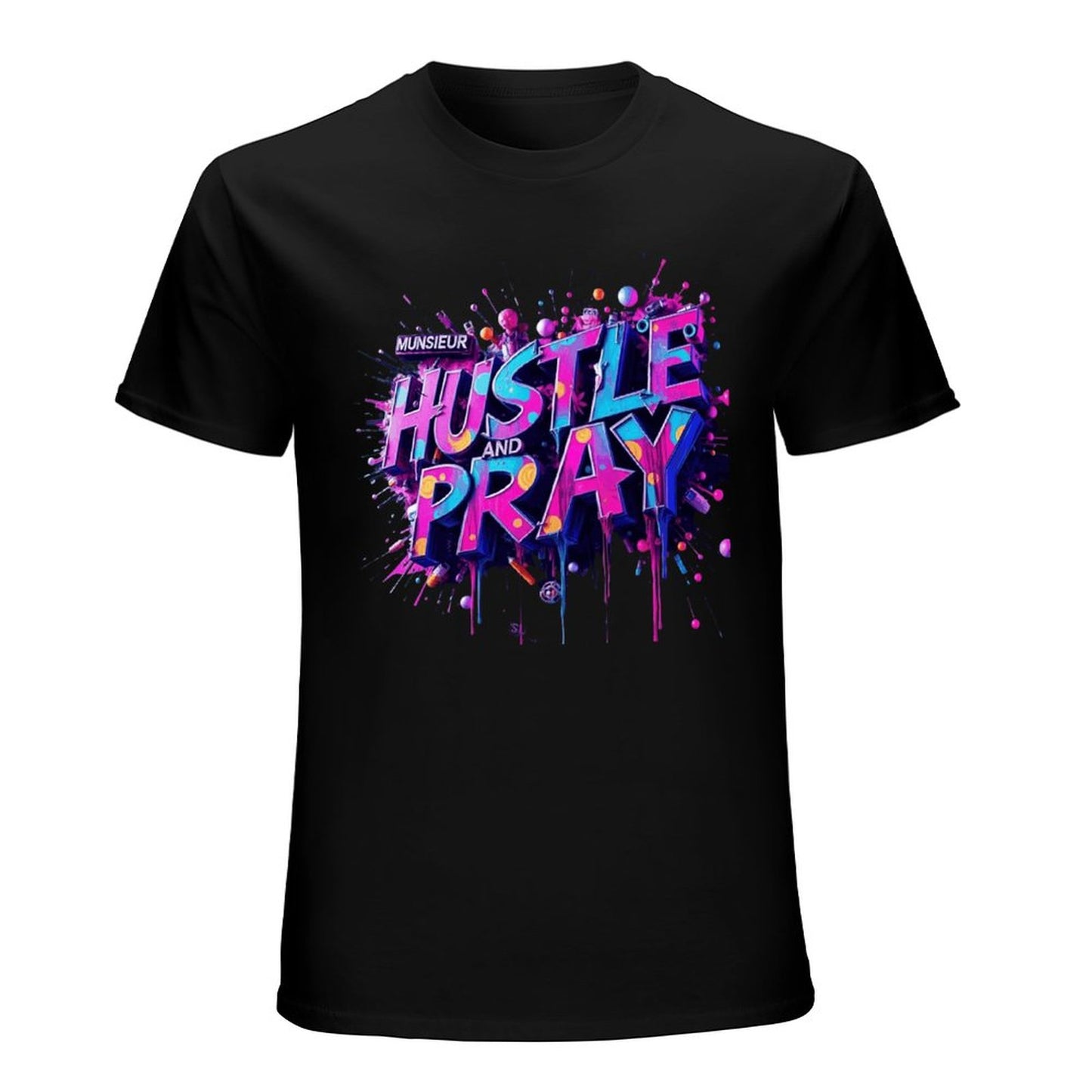 Munsieur Men's Tee "Hustle and Pray"