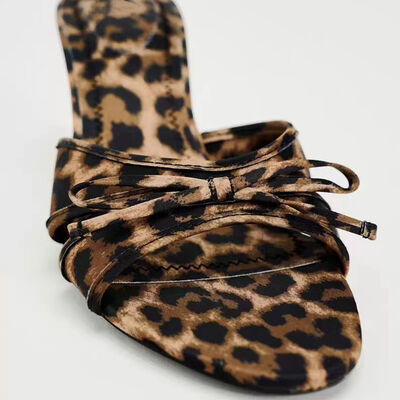 Bow Leopard Kitten Heels - Munsieur
