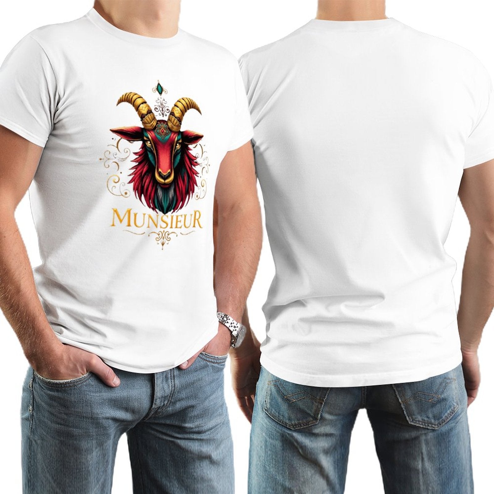 *Sale** Men's Munsieur Tee "Icon Billy" Designer Streetwear Fashion