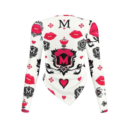 Long-sleeved round neck irregular slim fit bottoming shirt