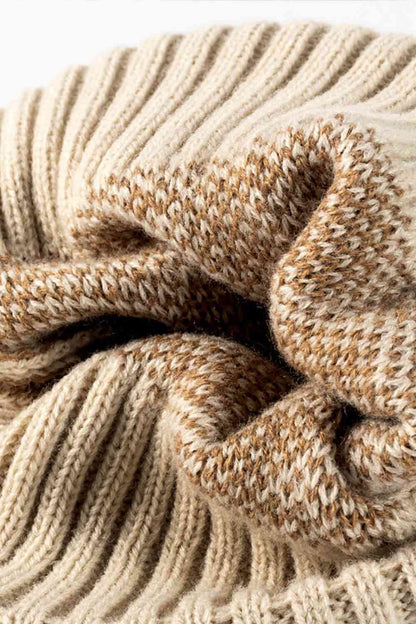 Leopard Pom-Pom Cuffed Beanie - Munsieur