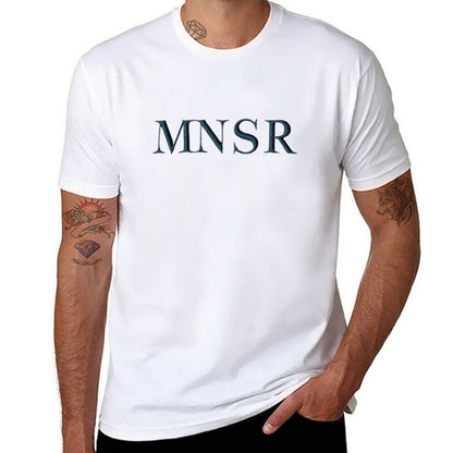 Munsieur Men's Tee Cotton Signature Print Design "MNSR"