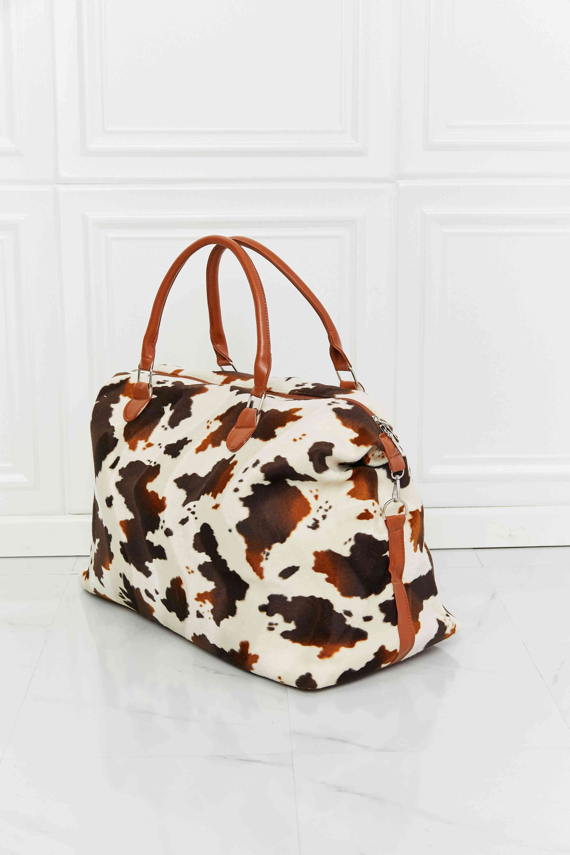 Animal Print Plush Weekender Bag - Munsieur