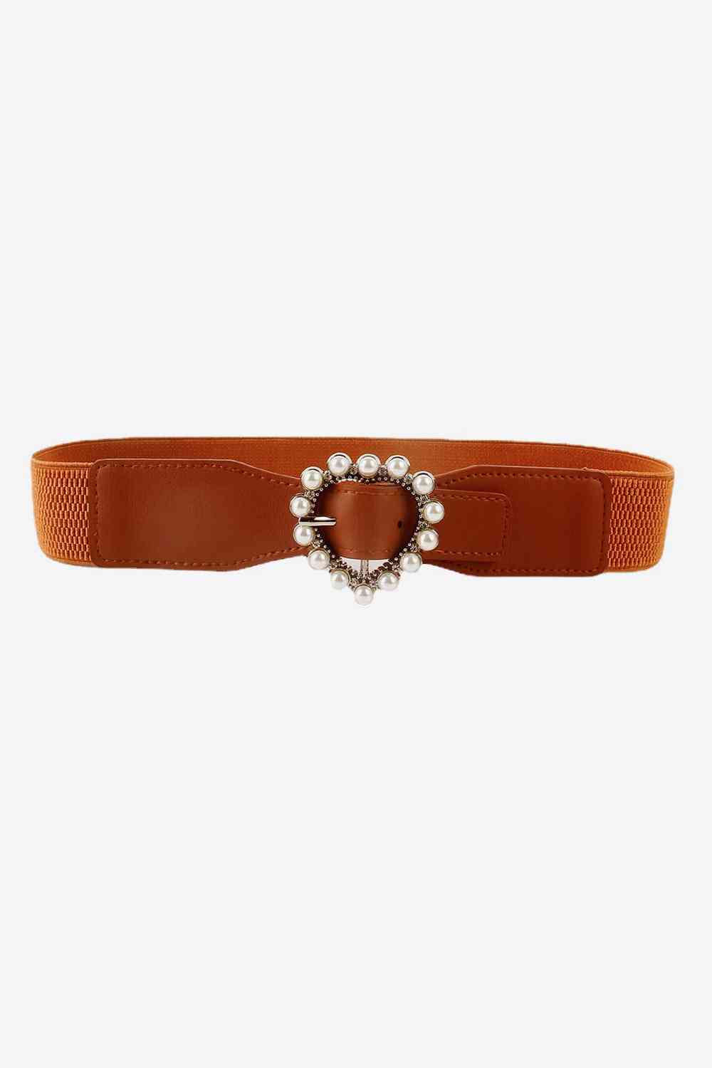 Pearl Buckle Elastic Belt - Munsieur