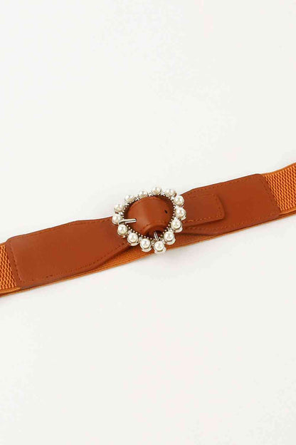 Pearl Buckle Elastic Belt - Munsieur
