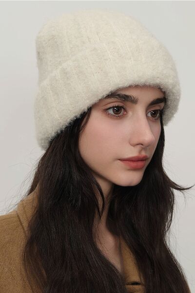 Solid Color Thermal Knit Hat - Munsieur