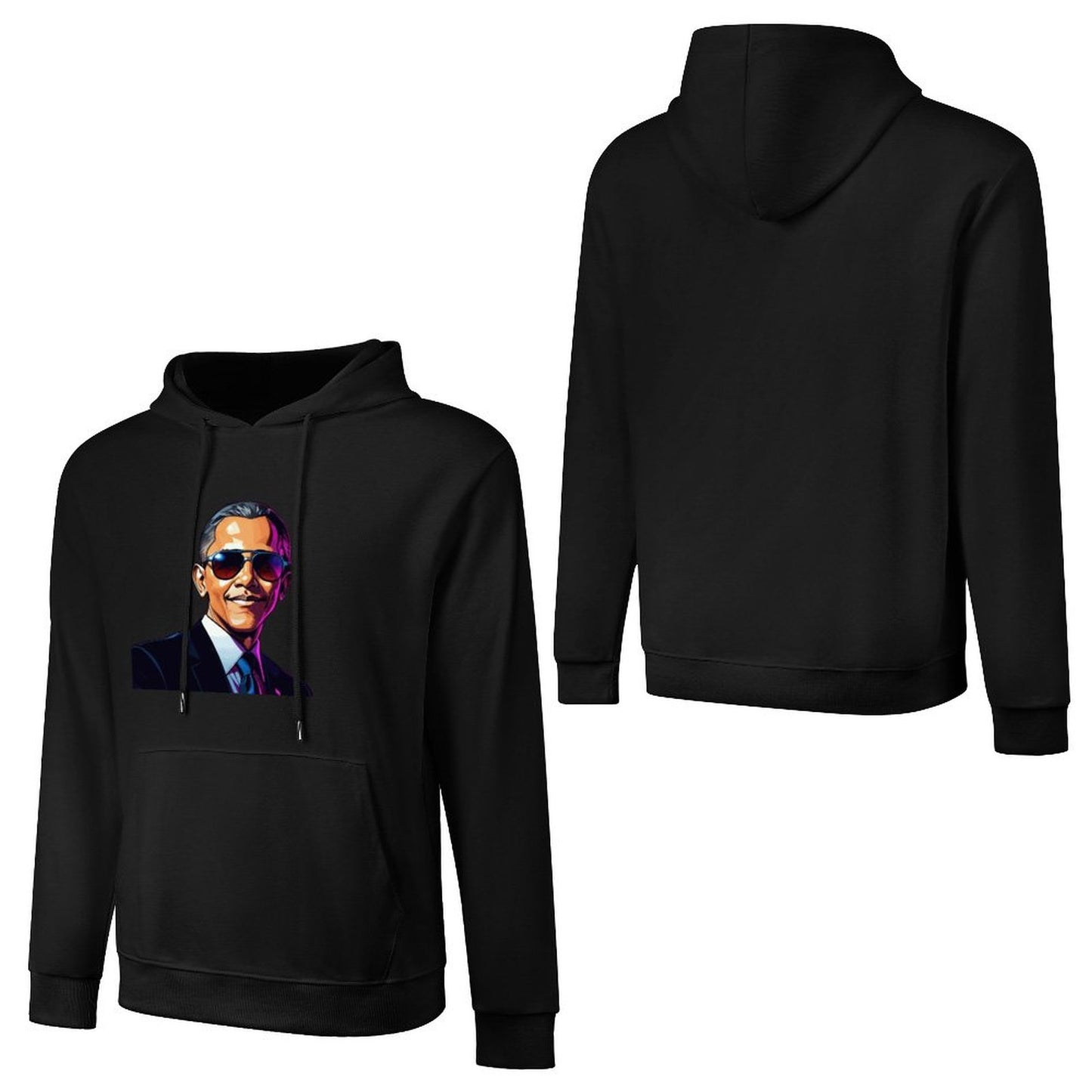 Men's Hoodie "Obama" Crown Co. 👑 Comfortable Cotton Design Streetwear