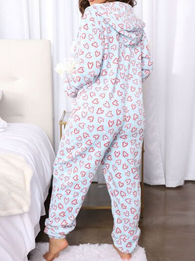 Printed Zip Up Long Sleeve Lounge suit - Munsieur