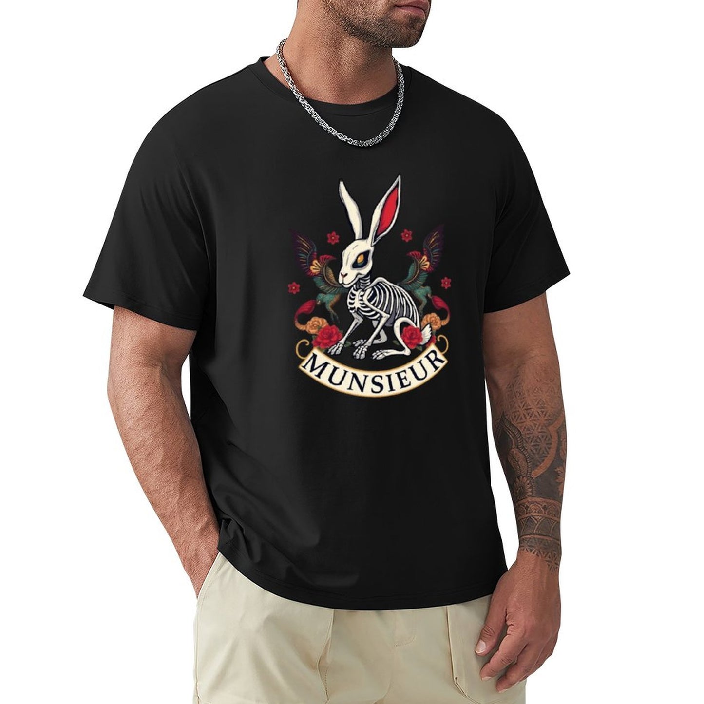 Munsieur Brand Tee "Rabbit FuFu" Streetwear Design Stylish Tee for Men