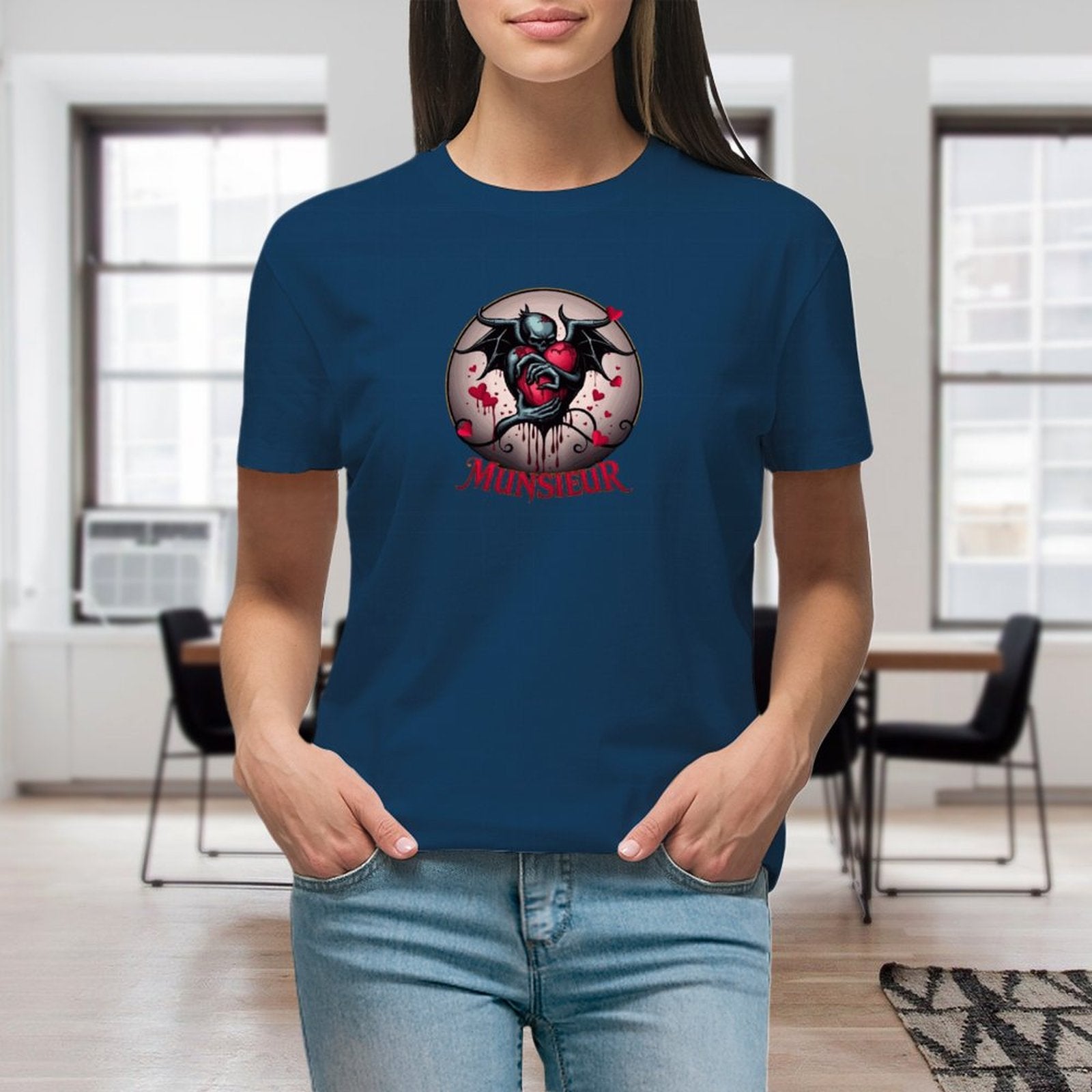 Munsieur T-Shirt for Women: Classic Simplicity with a Modern Edge for Her - Munsieur
