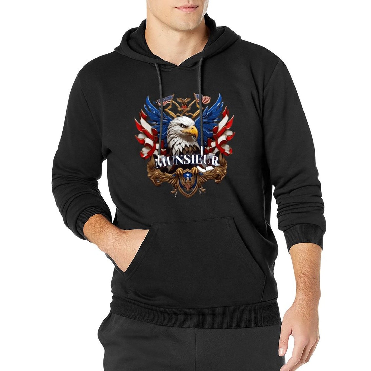 Munsieur Men's Hoodie "American Pride" Independence Day Collection