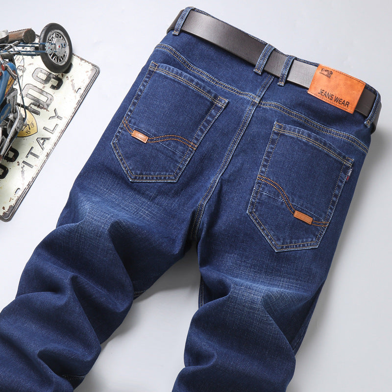 Men's Pants Straight Slim Stretch Business Casual Korean Style - Munsieur