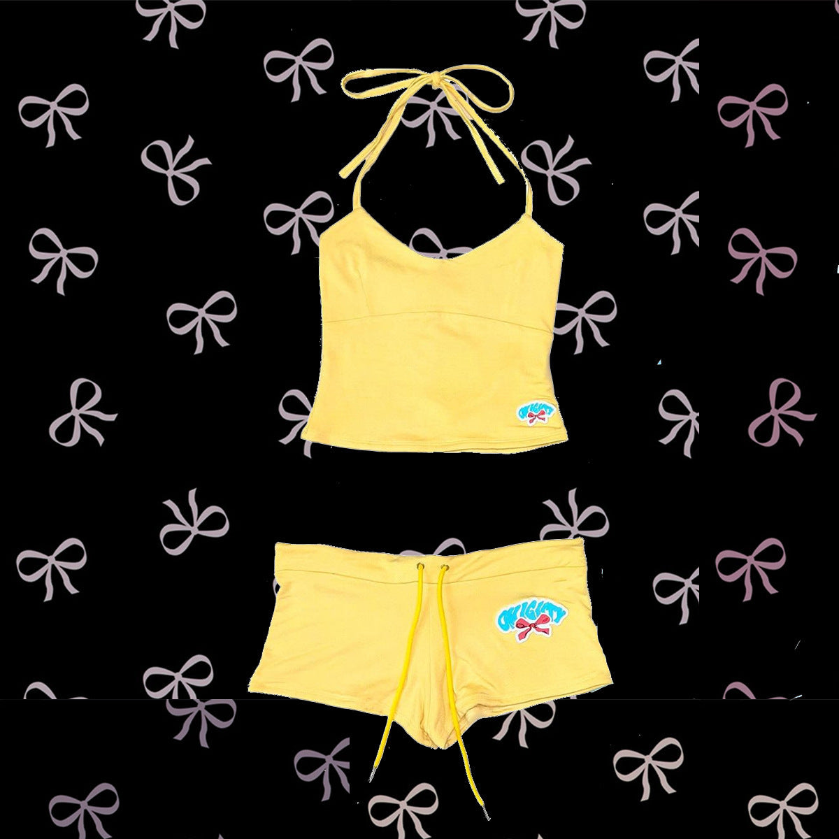 Camisole American Super Two-piece T-shirt Set
