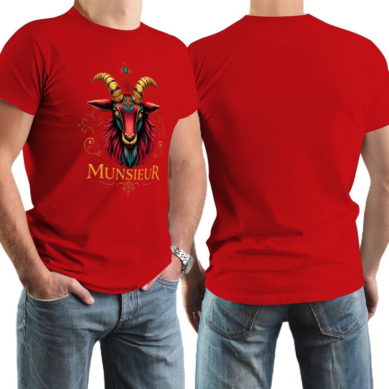 *Sale** Men's Munsieur Tee "Icon Billy" Designer Streetwear Fashion