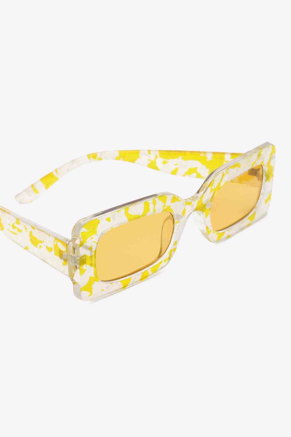 Tortoiseshell Rectangle Polycarbonate Sunglasses - Munsieur