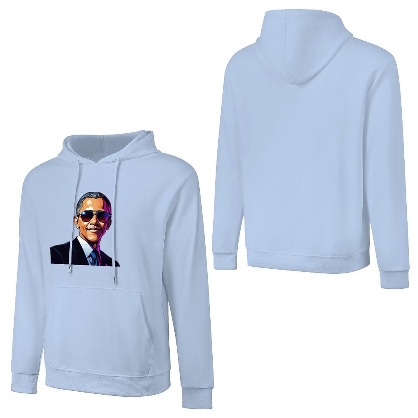 Men's Hoodie "Obama" Crown Co. 👑 Comfortable Cotton Design Streetwear