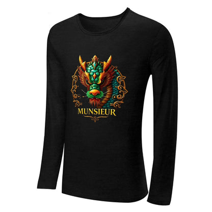 Munsieur Long Sleeve Tee for Men: Understated Elegance, Maximum Comfort - Munsieur