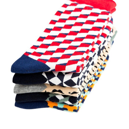 Men's Casual Mid-calf Casual Cotton Socks - Munsieur