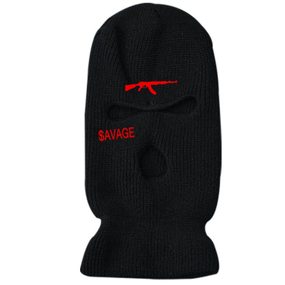 Three-hole Hat Knitted Hat Mask