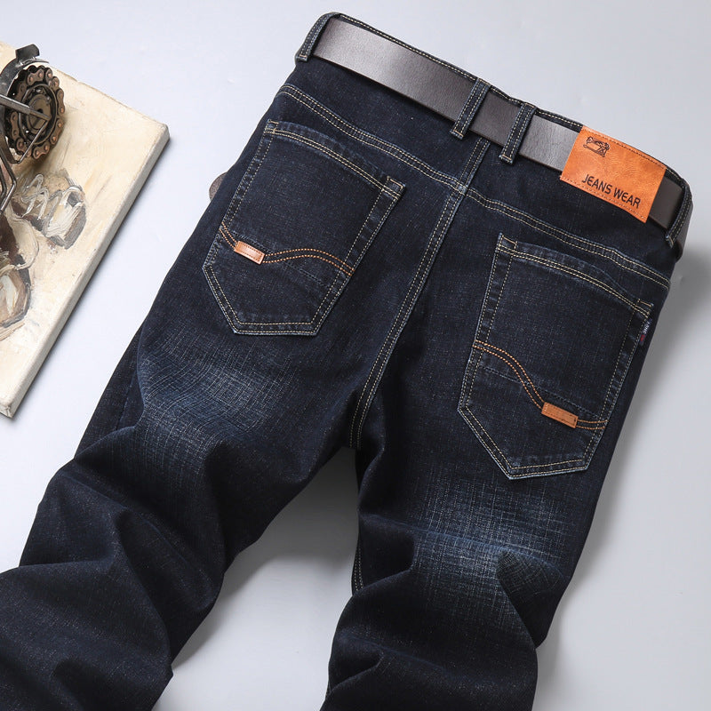 Men's Pants Straight Slim Stretch Business Casual Korean Style - Munsieur