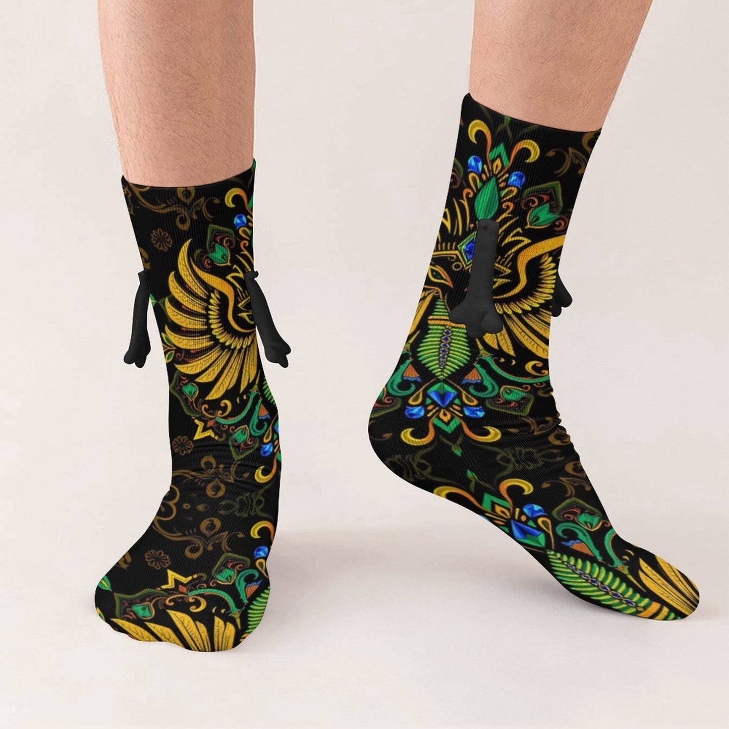 Munsieur Design Buddy Socks Magnetic Holding Hands Funny Socks accessories