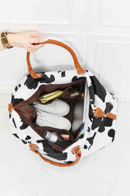 Animal Print Plush Weekender Bag - Munsieur
