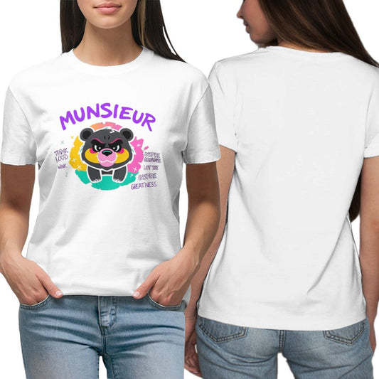 Women's Munsieur T-shirt "Think Loud" Teddy Bear T-shirt
