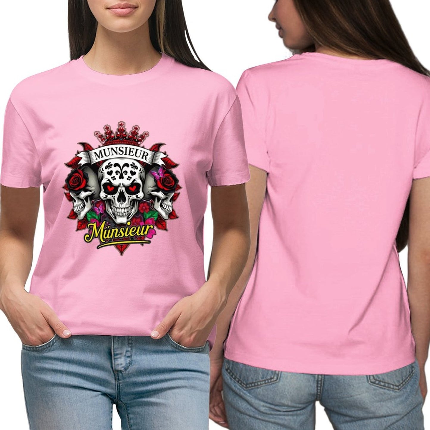 Munsieur Women's Custom T-Shirt "Clownie" Graphic T-shirts for Women