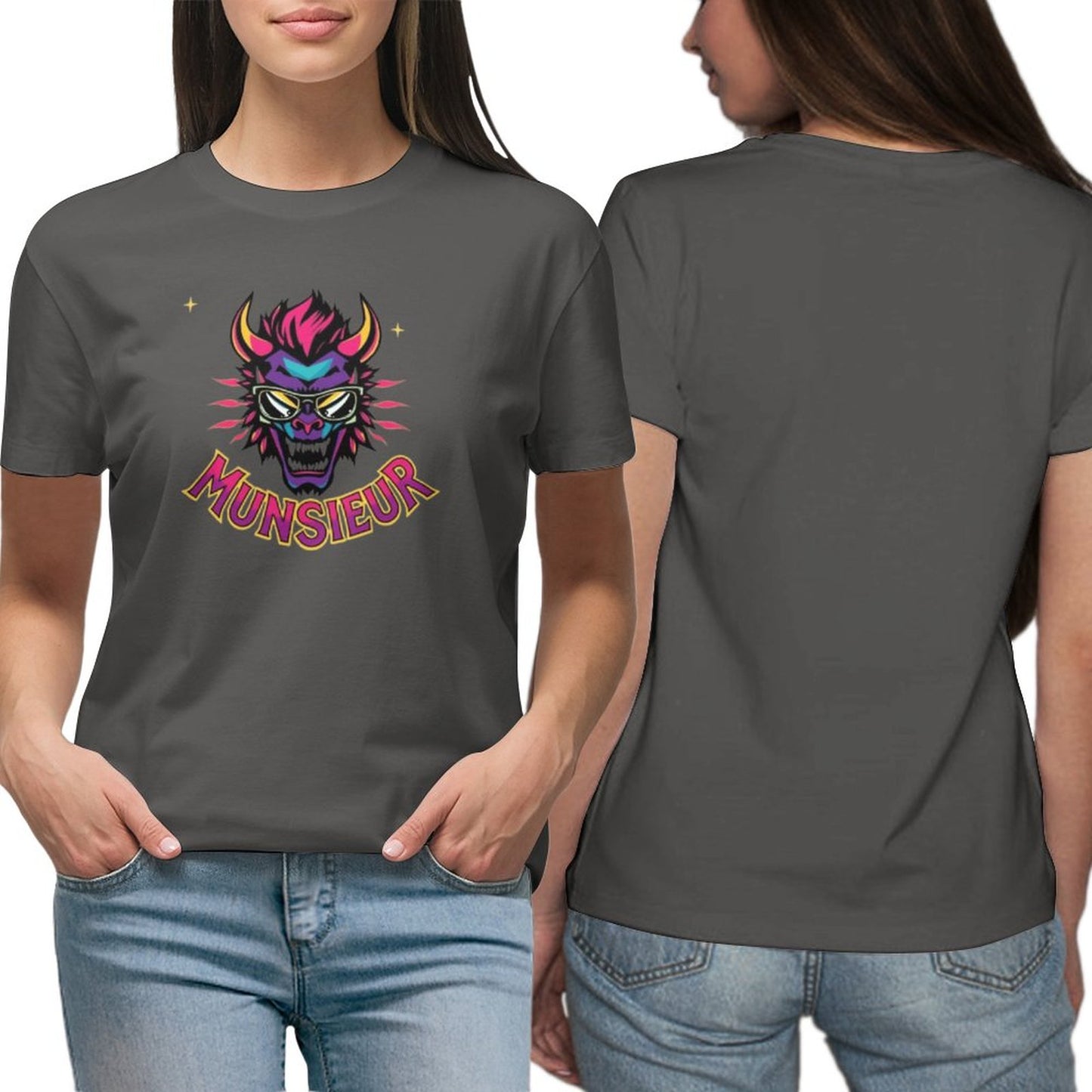 Munsieur Women's T-shirt "Meanie" Graphic T-shirt for Women - Munsieur
