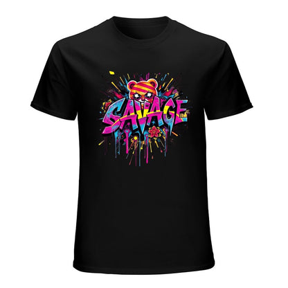 Tee for Men – "Savage" Graphic Streetwear Crown Co.
