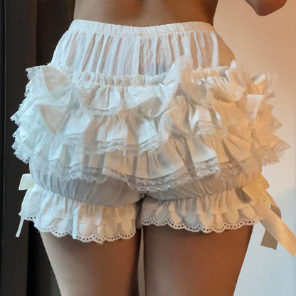 Women's Bowknot Thin Summer Cake Multi-layer Lace Bottoms - Munsieur
