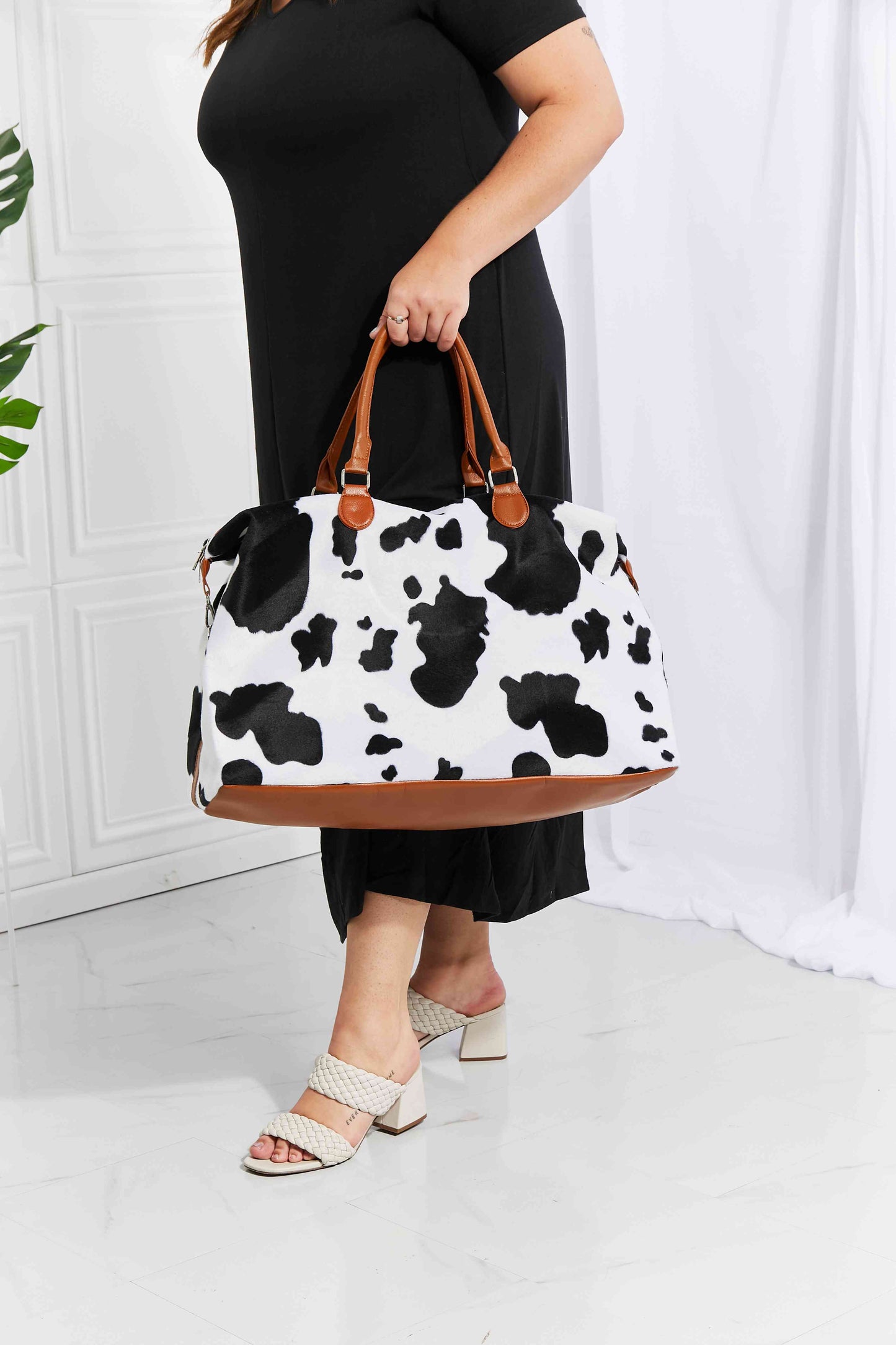 Animal Print Plush Weekender Bag - Munsieur