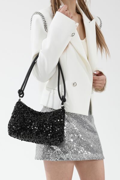 Sequin Double Strap Shoulder Bag - Munsieur