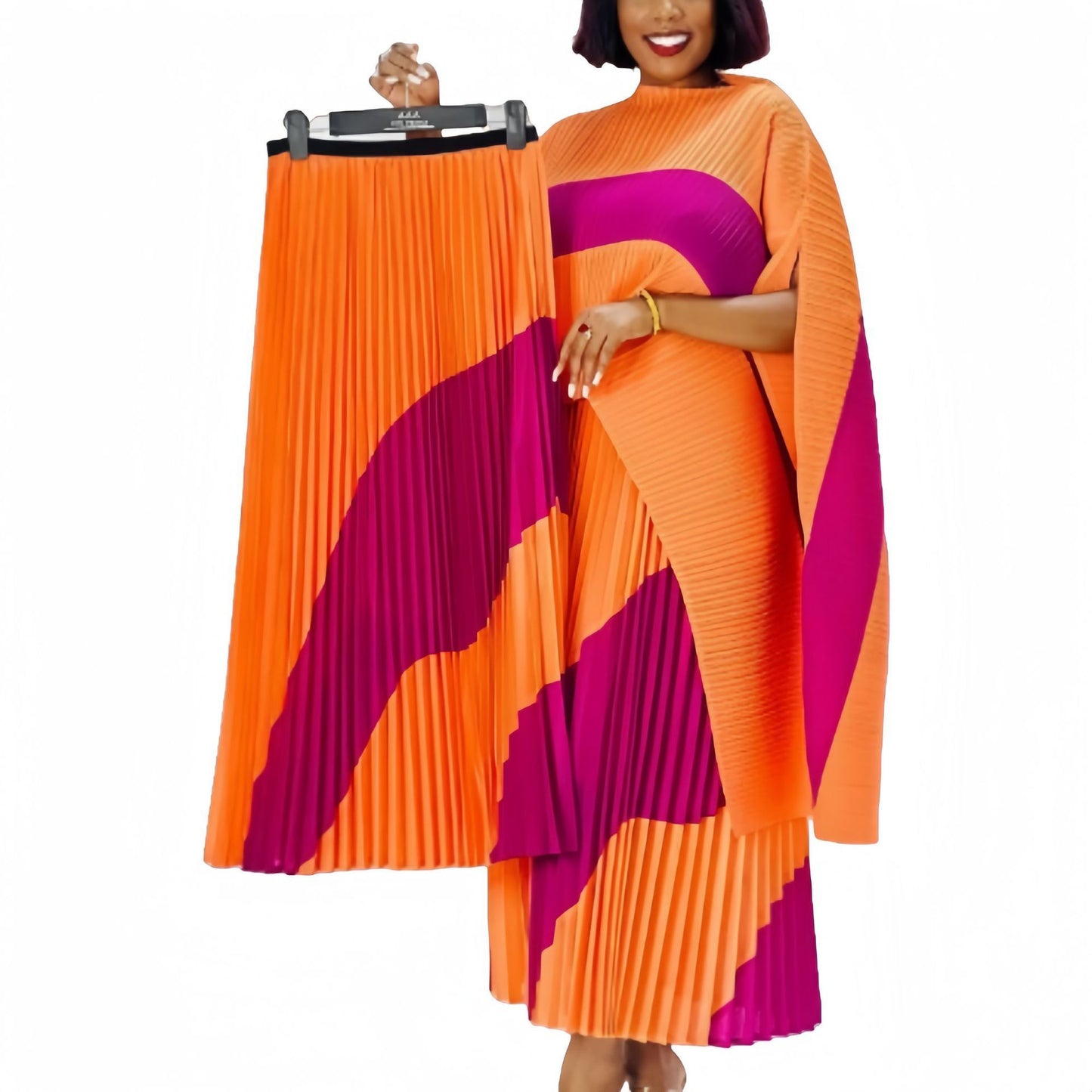 Women's Fashion Personality Female Casual Loose Autumn 2pc. Skirt Set