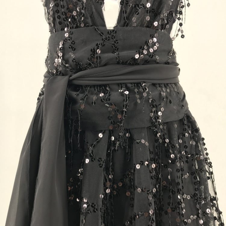 Halter Backless Summer Dress Designer MUNSIEUR