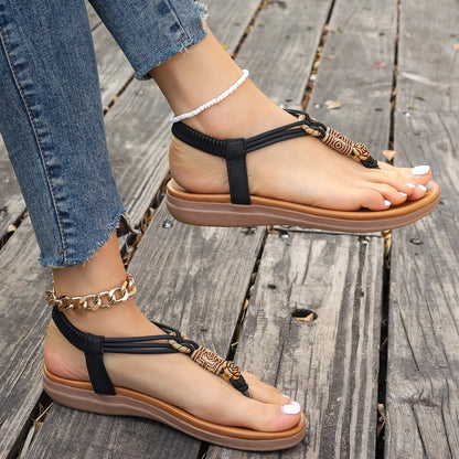 New Women's Flats Sandals Summer Roman