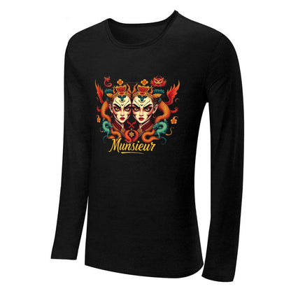 Munsieur Long Sleeve Tee for Men: Perfect for Layering and Standalone Wear - Munsieur