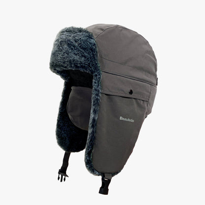 Women's Korean-style Retro Fleece-lined Thickened Outdoor Riding Hat - Munsieur