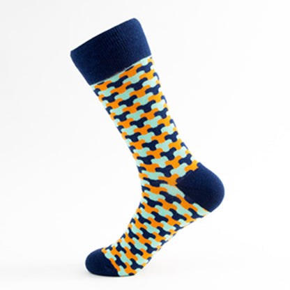 Men's Casual Mid-calf Casual Cotton Socks - Munsieur