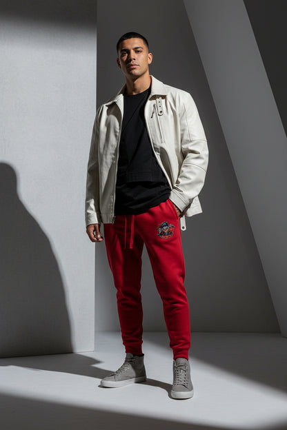 Men's Halloween Print Premium Joggers Embroidered