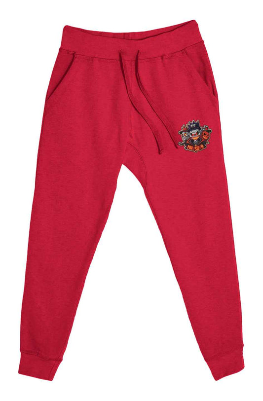 Men's Halloween Print Premium Joggers Embroidered