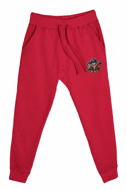Men's Halloween Print Premium Joggers (Embroidered)