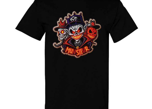 Unisex Halloween Print Tee Gildan Cotton T Shirt by MUNSIEUR