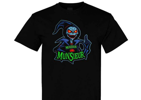 MUNSIEUR Unisex Tee Halloween Designer T-Shirt Gildan