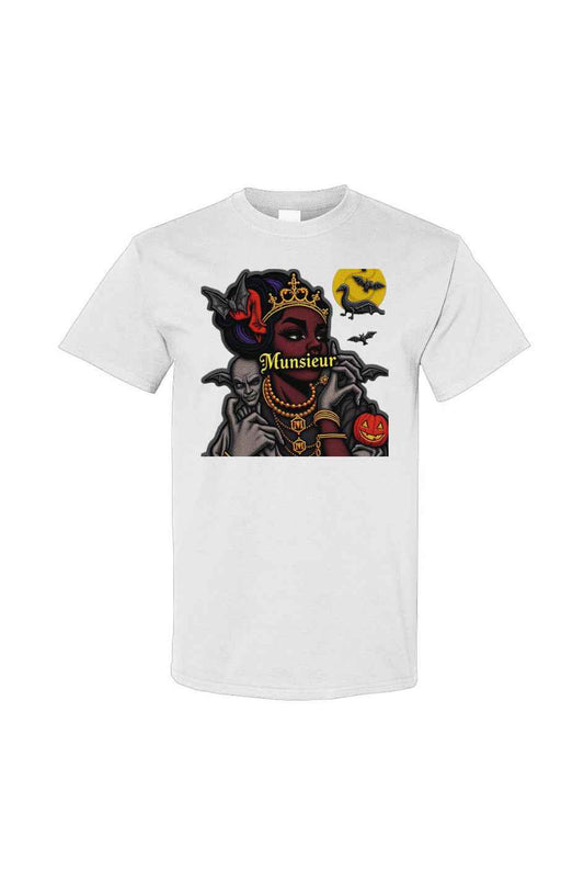 MUNSIEUR Halloween Design Unsiex Tee Gildan Cotton