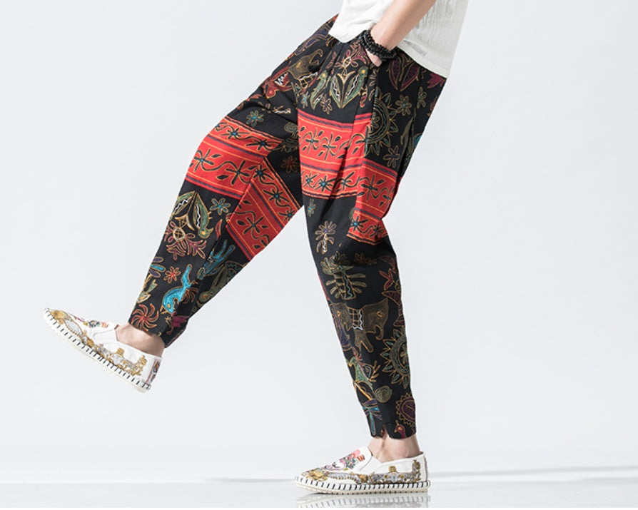 Chinese Style Lantern Nine Pants