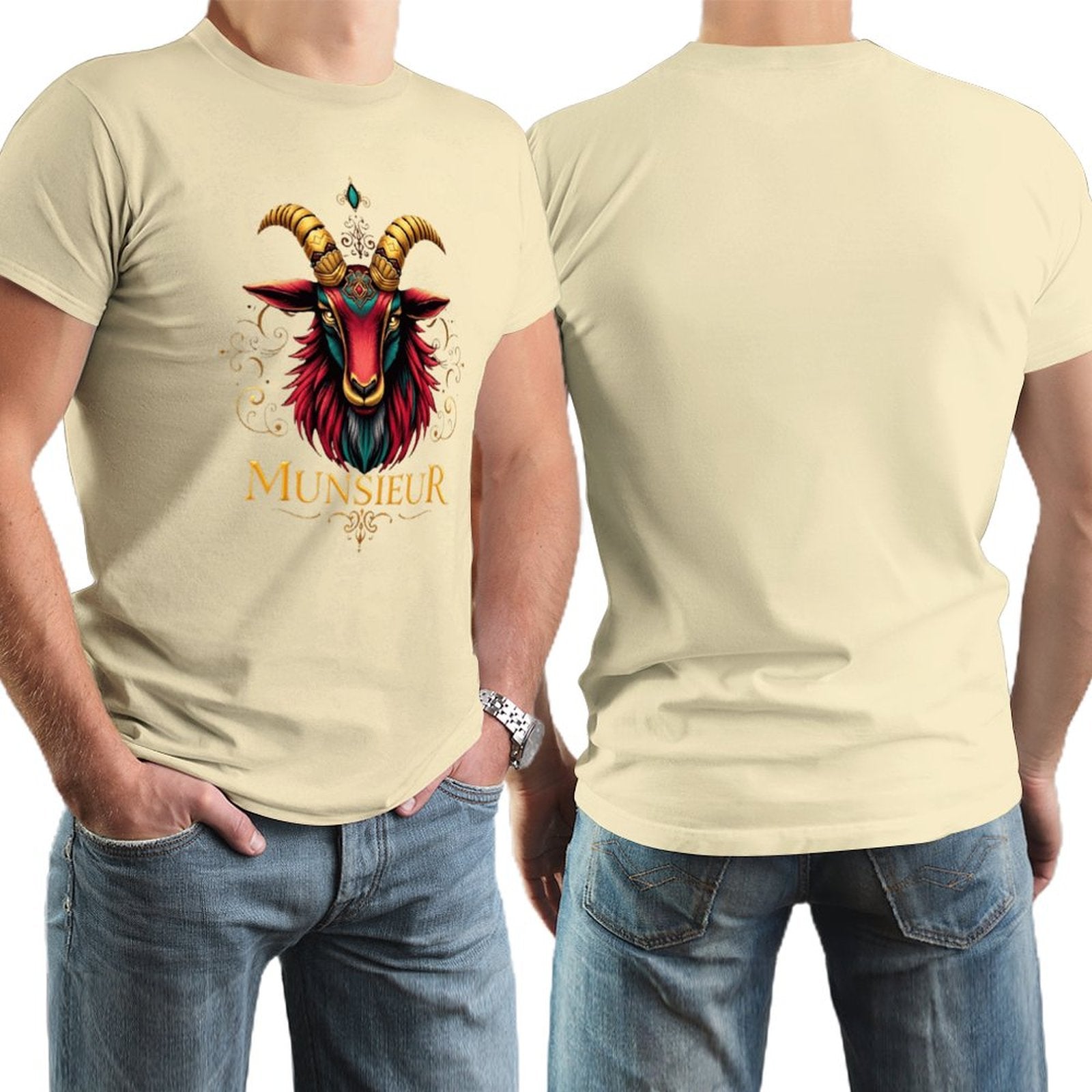 *Sale** Men's Munsieur Tee "Icon Billy" Designer Streetwear Fashion