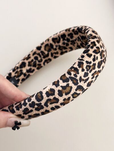 Leopard Polyester Wide Headband - Munsieur